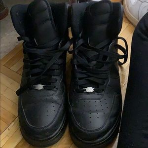 Black Nike Air Force 1s